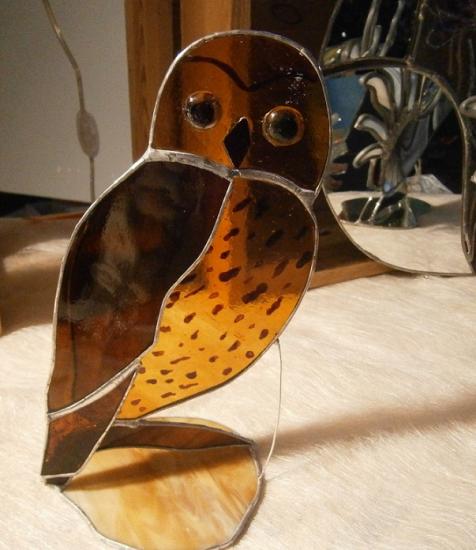 chouette à poser sur meuble