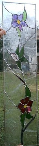 vitrail fleurs